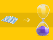 How long does Vyvanse last? Pills and an hour glass