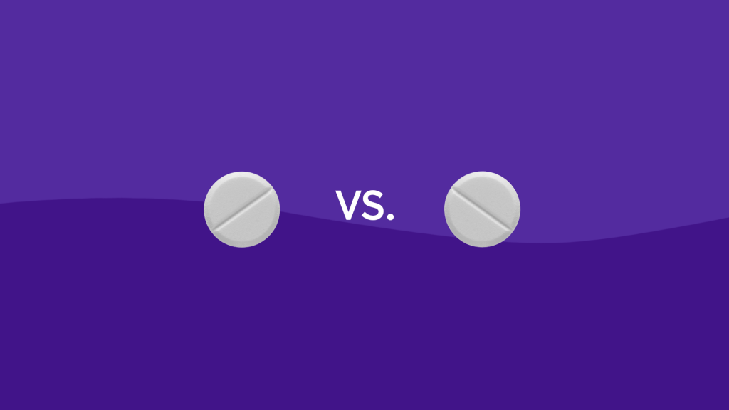 Rx tablets: Acetaminophen vs. Aspirin