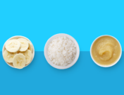 Bananas, rice, and apple sauce are good examples of what to eat when you have the flu