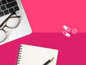 An image of pills with a computer represents adult ADHD medication