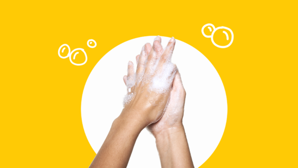 An image of hand-washing is an example of something people taking immunosuppressants should do