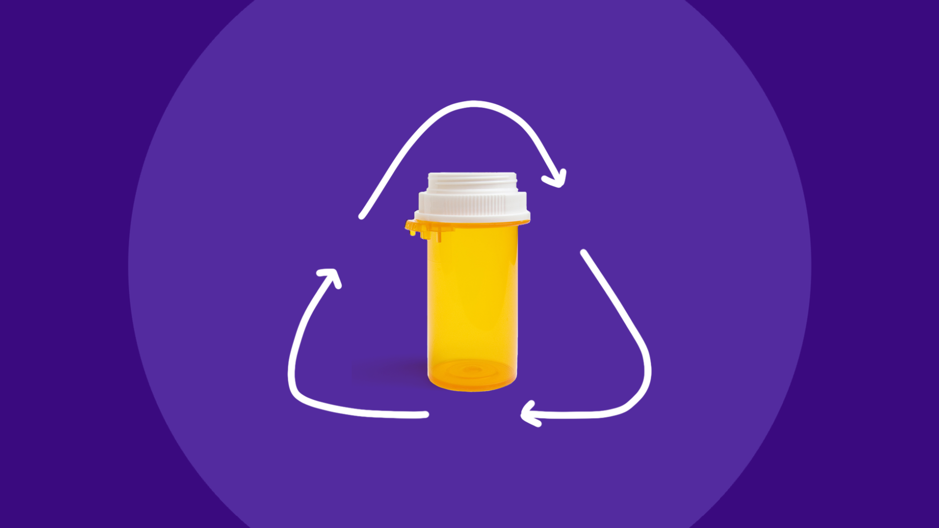 Recycle used pill bottles - prescription bottle