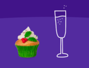 Heart healthy tips - cupcake and champagne