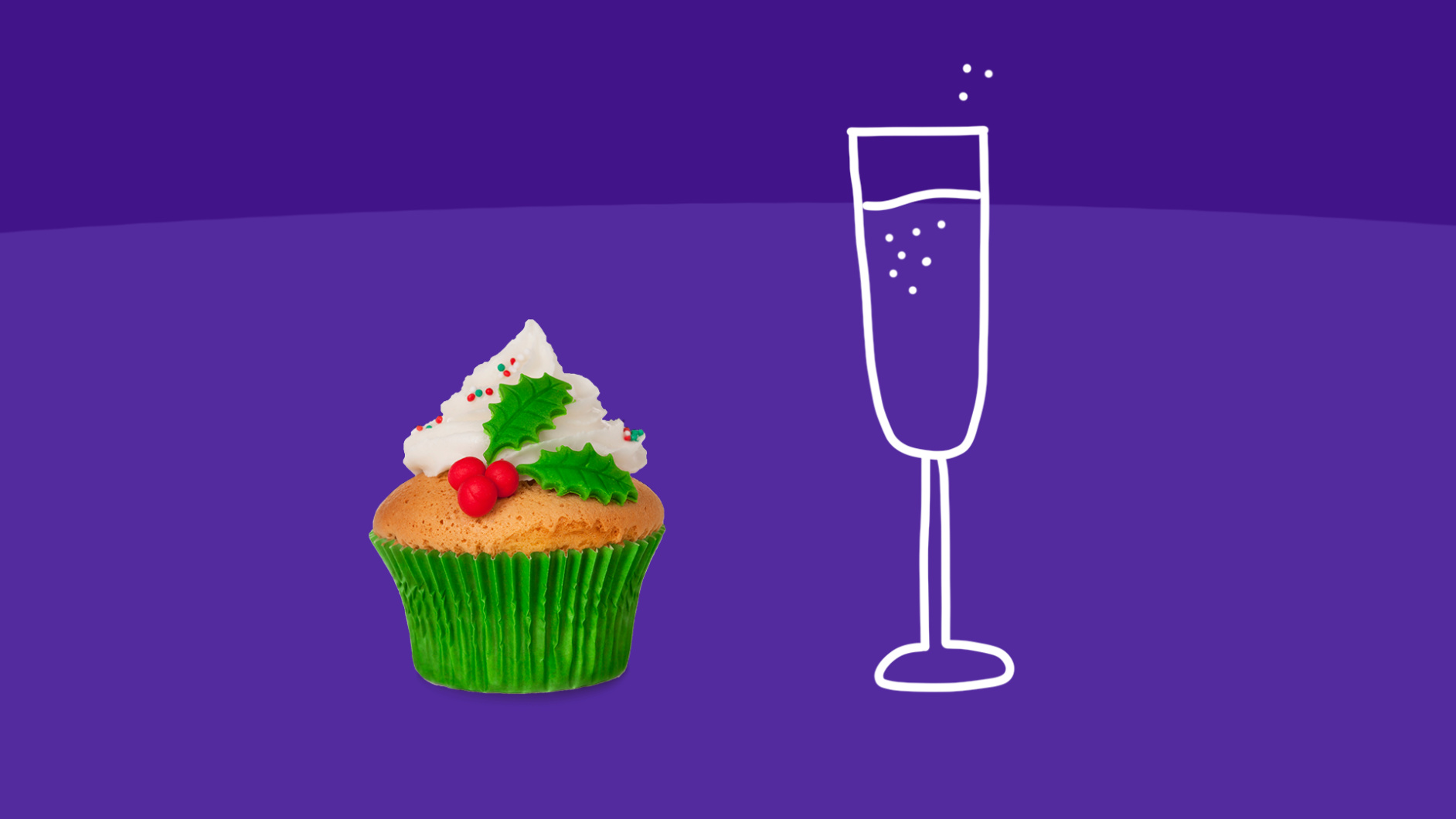Heart healthy tips - cupcake and champagne