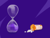 timer and bottle of pills - expired medicine