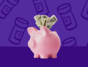 A piggy bank packed with money symbolizes the top prescription savings of the year