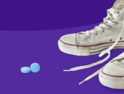 A pair of Converse shoes next to pills: How to prevent teen prescription misuse