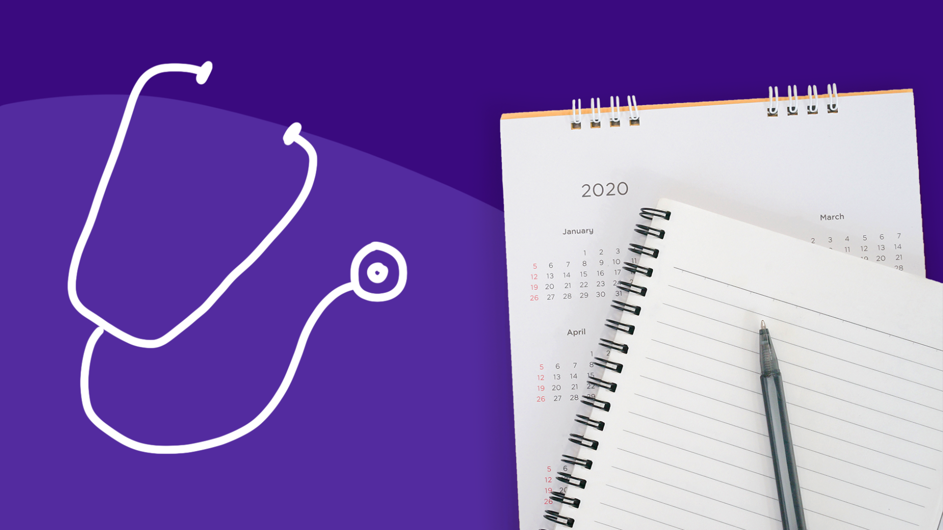 A stethoscope represents your annual physical exam