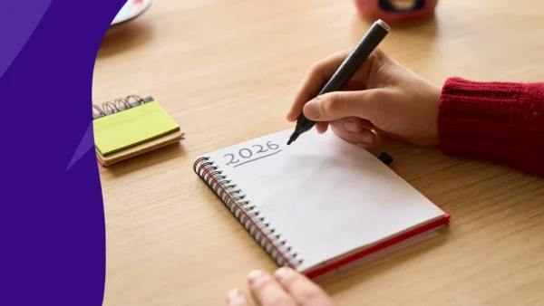 A calendar represents working on broken resolutions