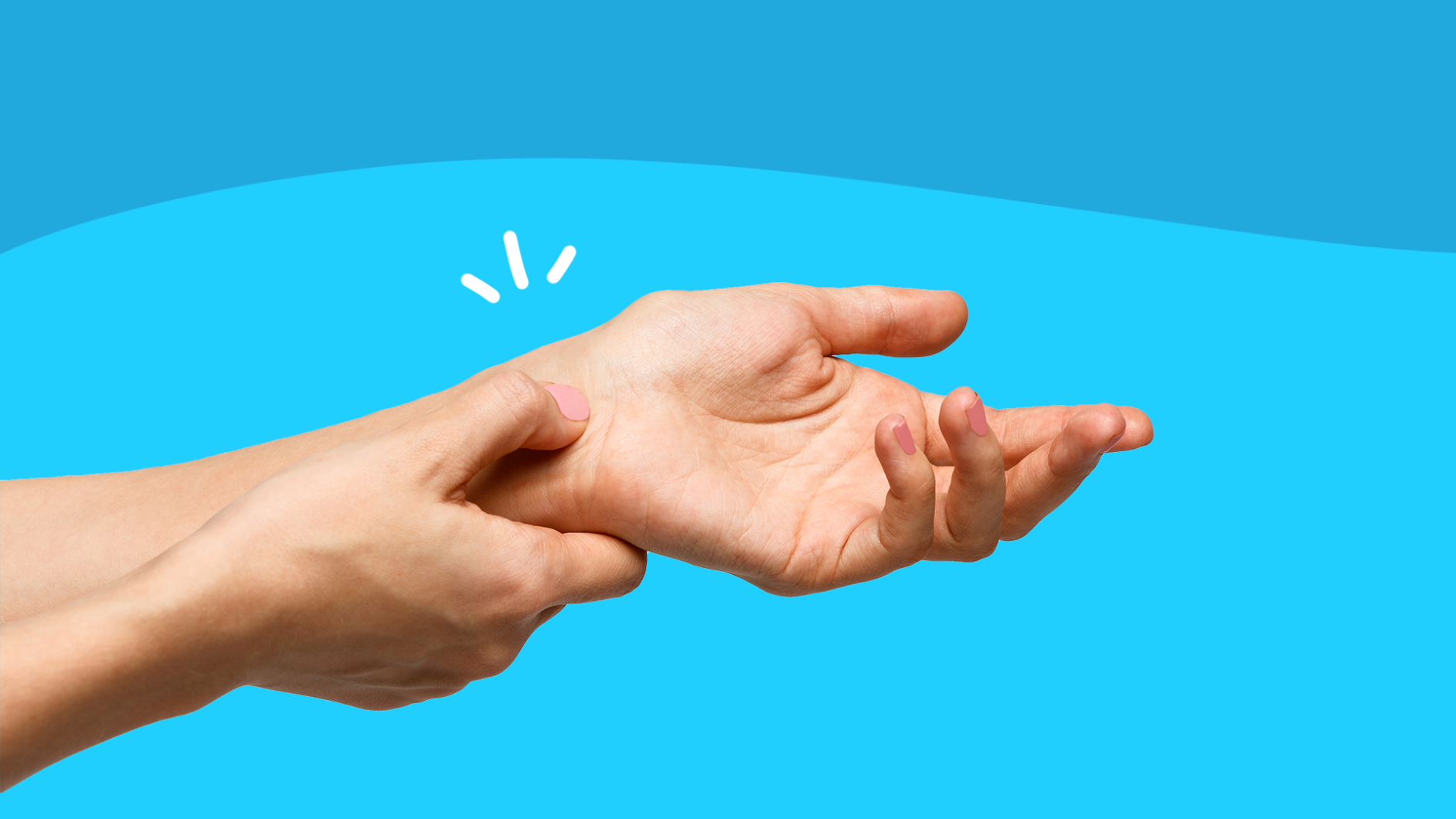 Hands represent living with rheumatoid arthritis