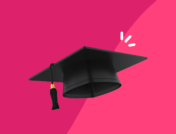 A graduation cap represents kids with a chronic condition