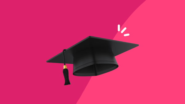 A graduation cap represents kids with a chronic condition