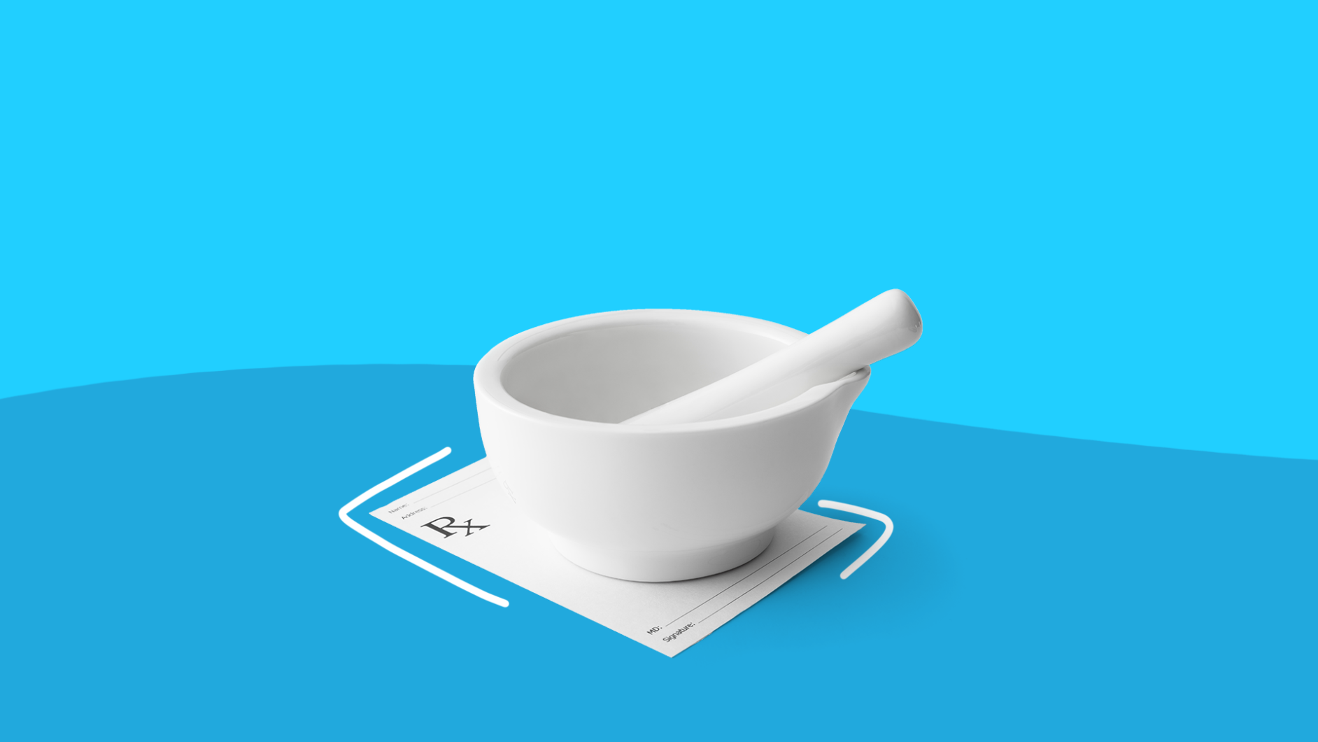 mortar pestle from a compounding pharmacy