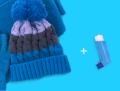 A hat and inhaler - cold induced asthma