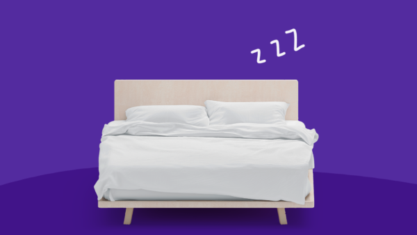 A bed with z's represents how to sleep better
