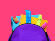 A backpack filled with supplies, ready for a child to take to school nurses.