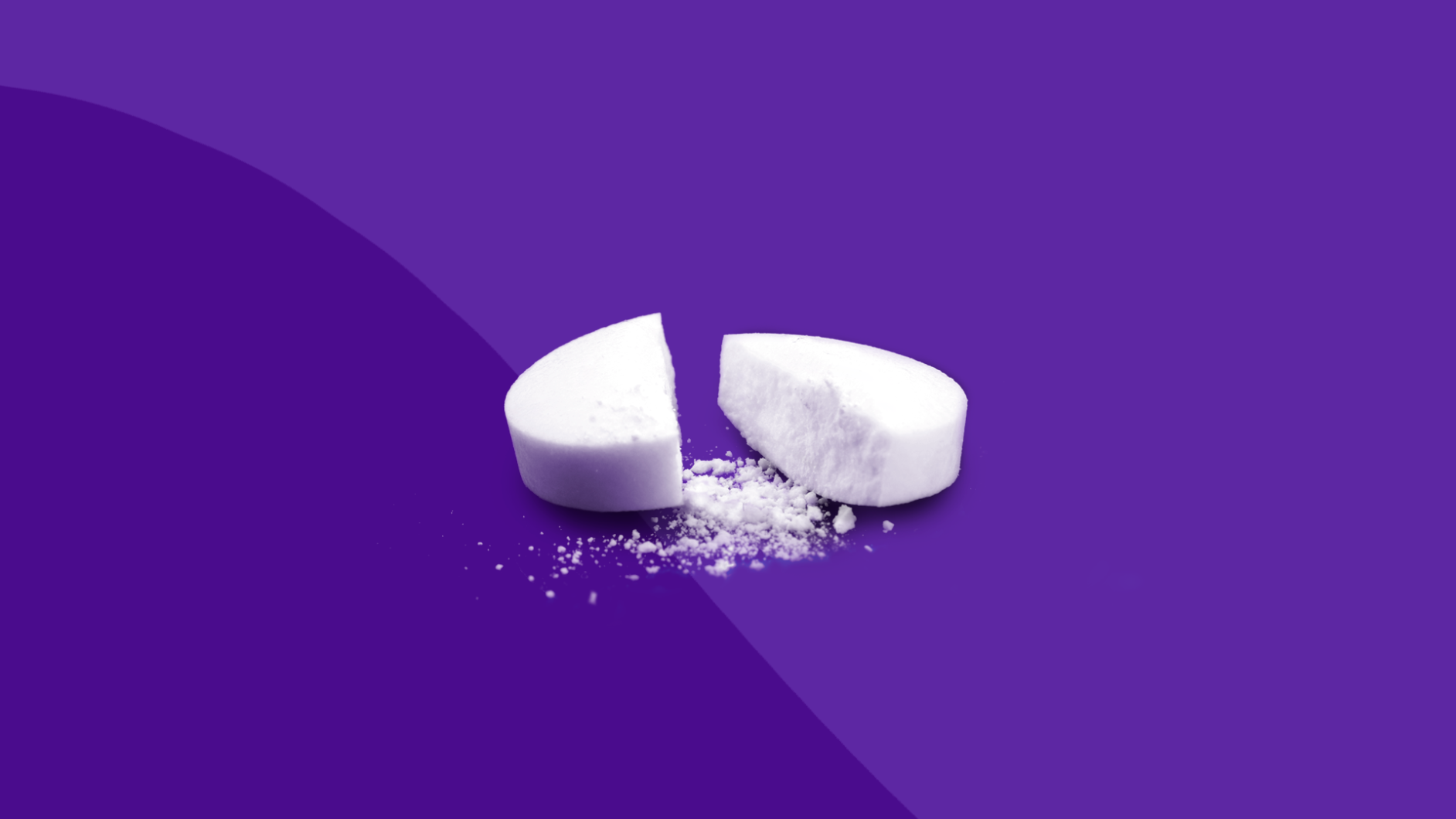 An image of medication after splitting pills
