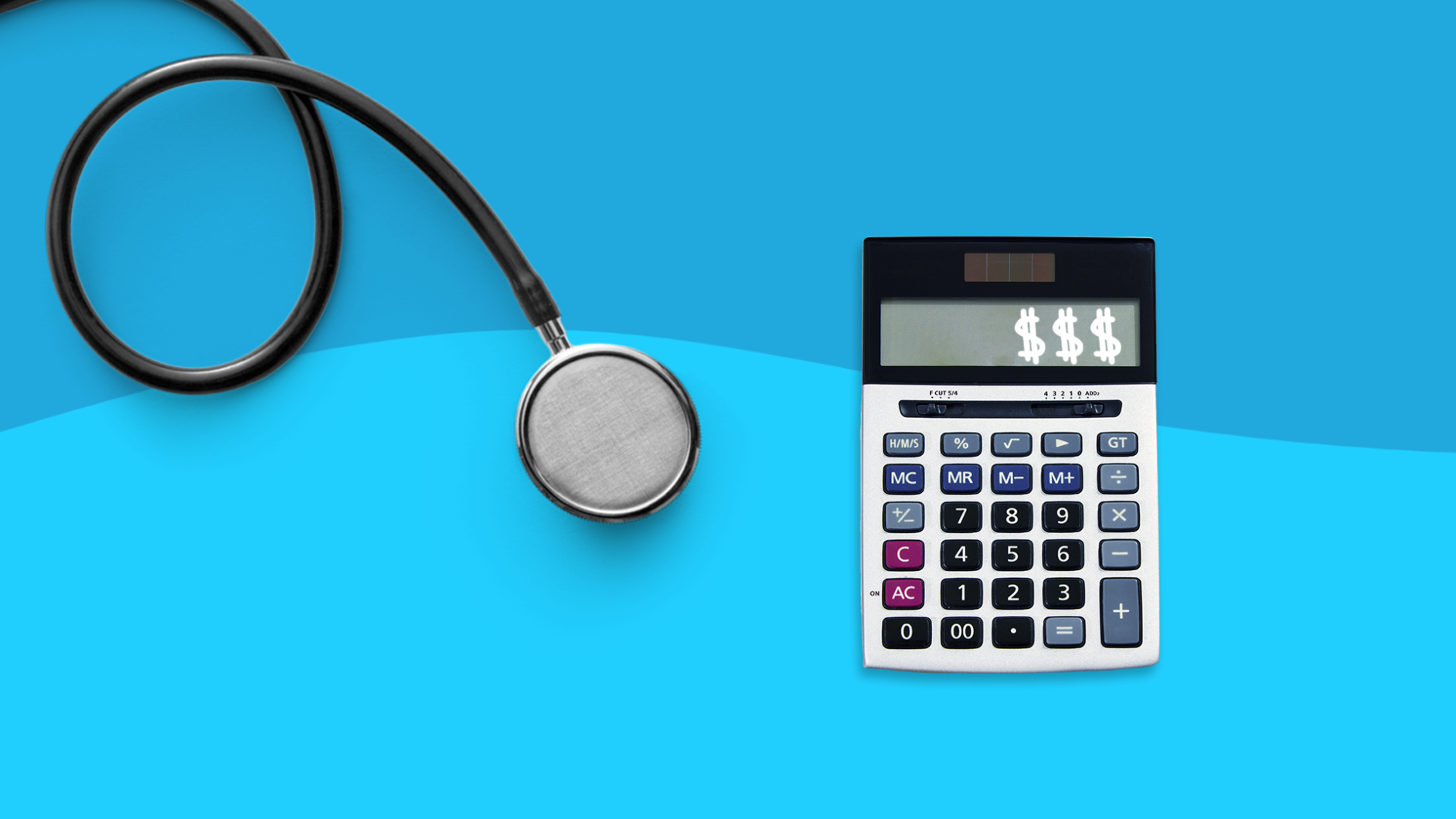 Coinsurance - stethoscope and calculator