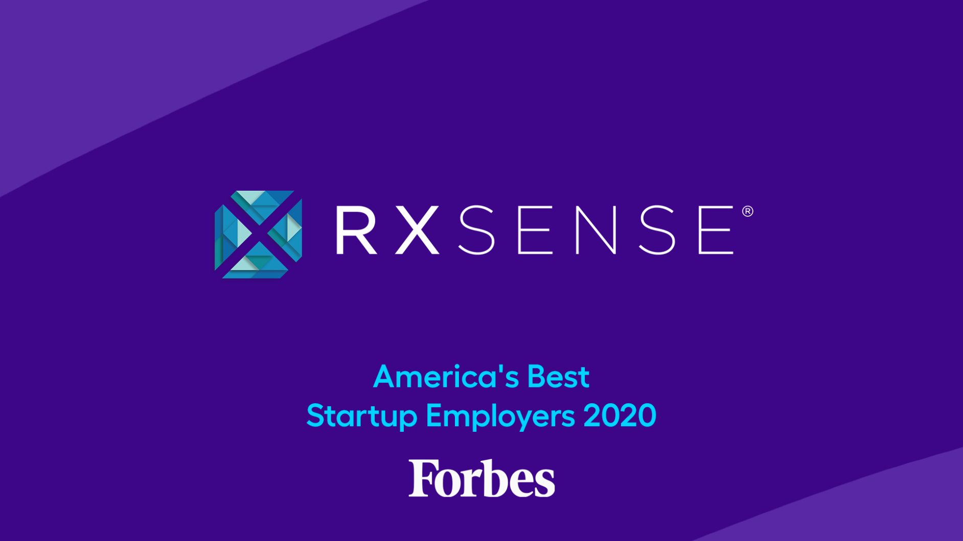 Forbes award for RxSense best startup company