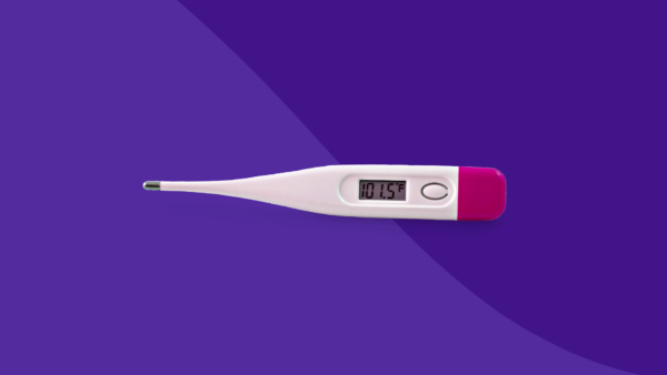 A thermometer represents febrile seizures