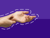 Two hands represent chronic pain management