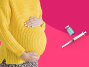 An illustration of considering the flu shot while pregnant