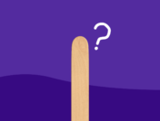 A tongue depressor represents tonsilitis