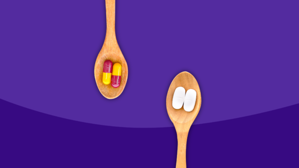 a spoon with antibiotics and a spoon with probiotics - can you take probiotics with antibiotics