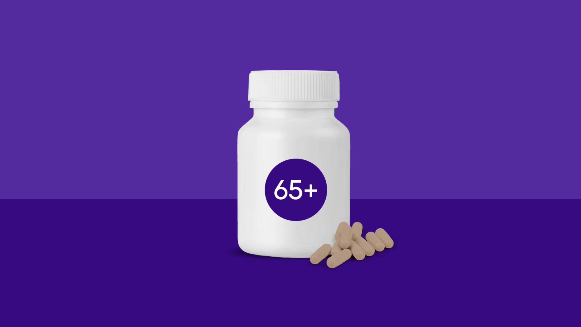 Multivitamins for Seniors (Picture of 65+ Pill Container)