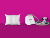 Sleep Apnea Test (Picture of Pillow and CPAP Machine)