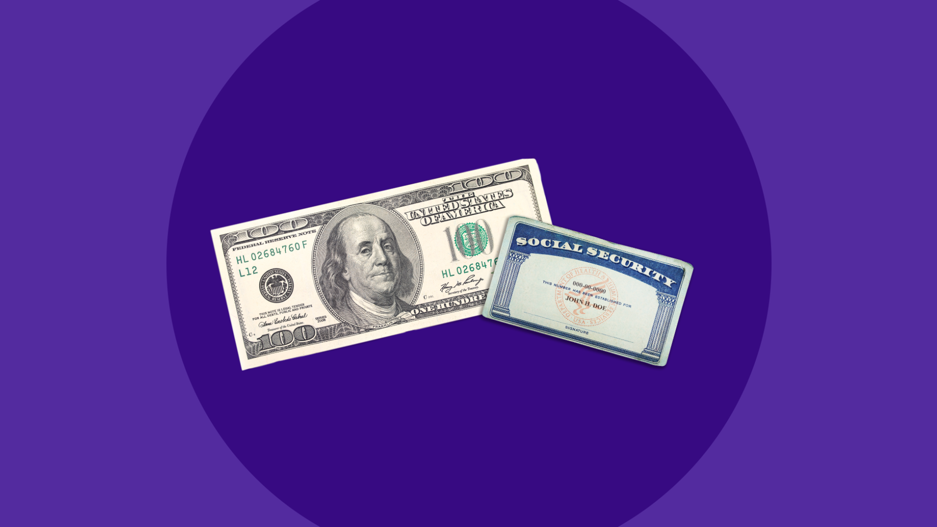 Hundred dollar bill with social security card: How much does Medicare Part D cost?