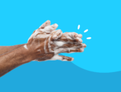 Person washing hands: Is pneumonia contagious?