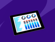 Tablet displaying statistics: Heart disease statistics