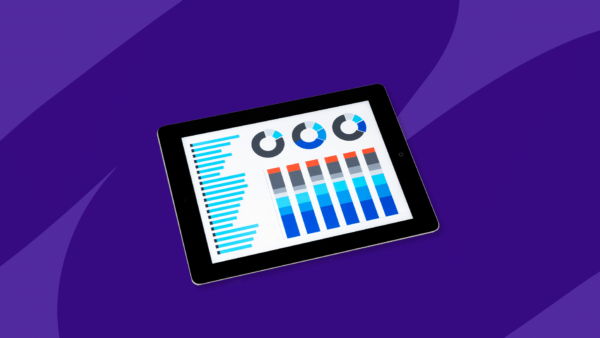 Tablet displaying statistics: Heart disease statistics