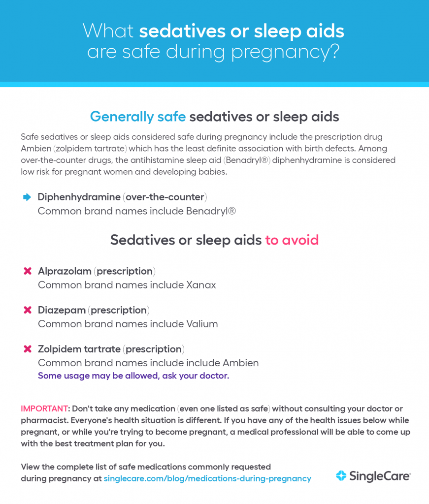 Safe sleep aids during pregnancy