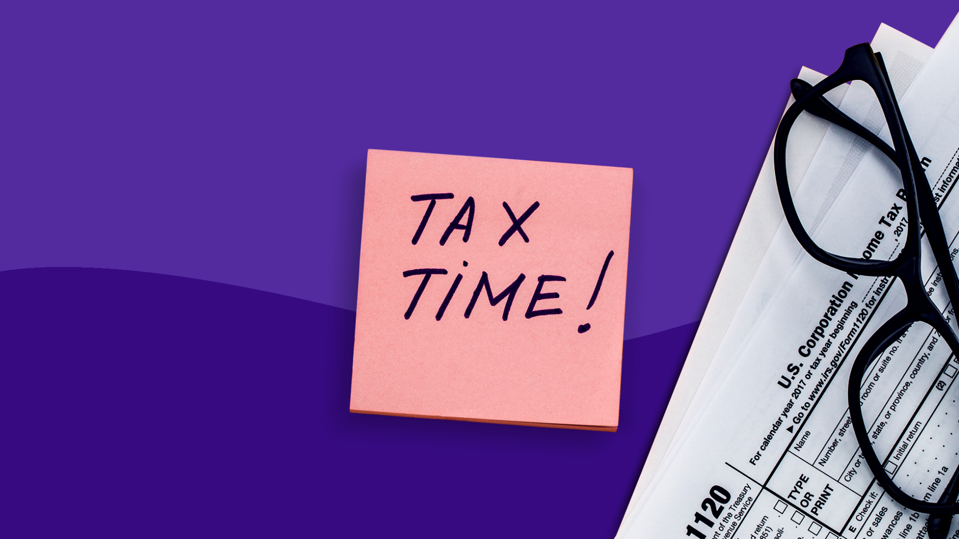 A sticky note that says Tax Time represents medical expense deduction