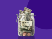 A jar of money — retirement insurance