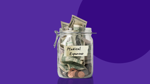A jar of money — retirement insurance
