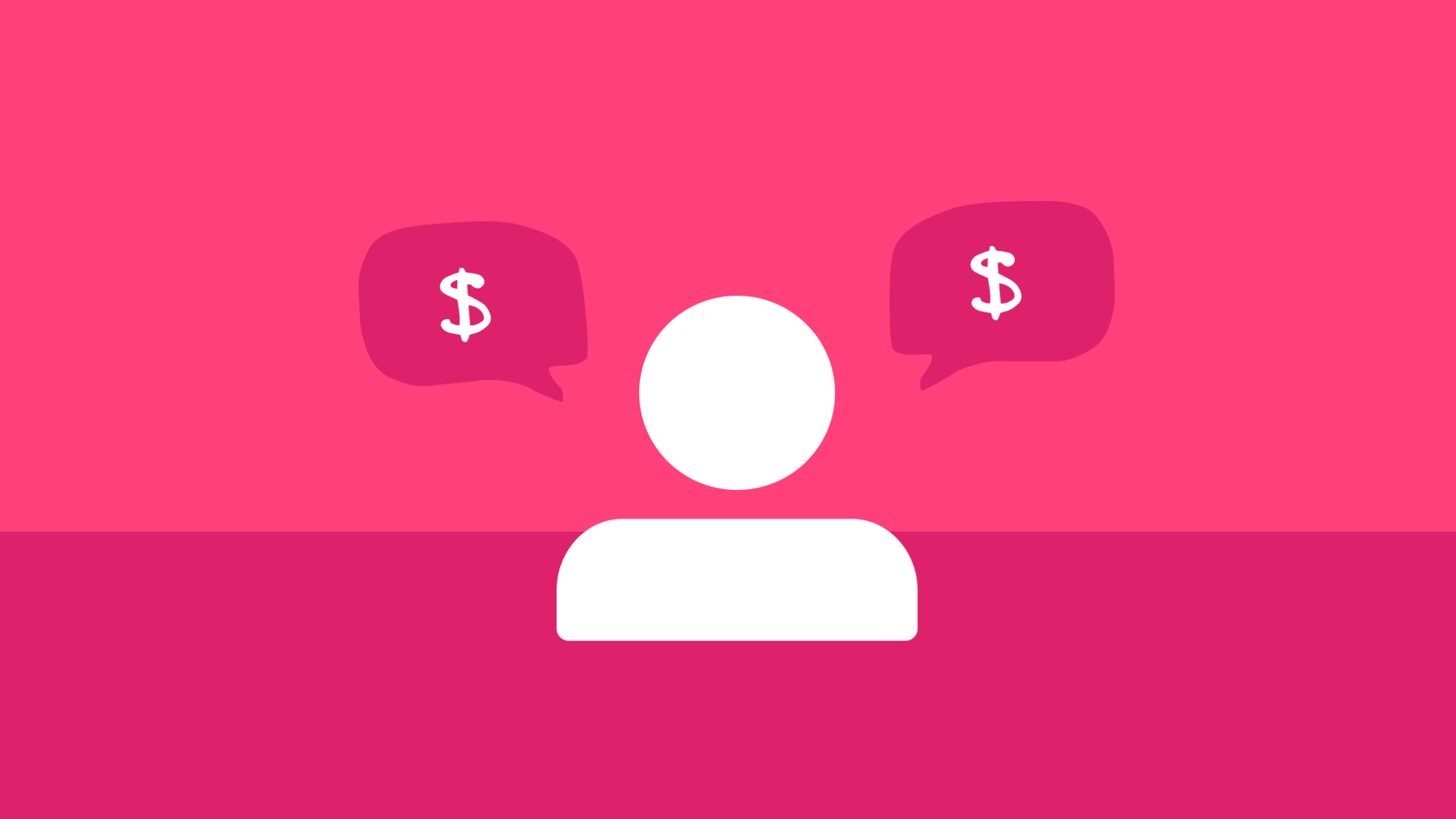 A person with money signs represents prescription coupons