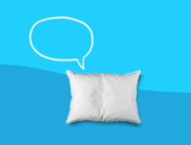 A pillow represents sleep remedies