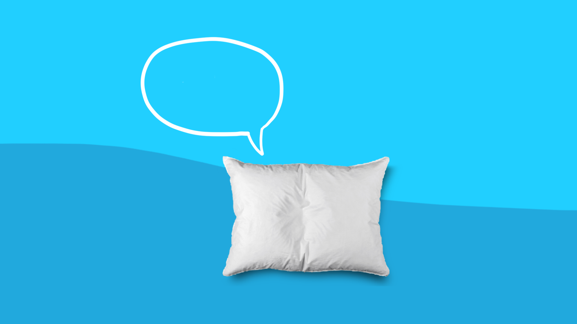 A pillow represents sleep remedies