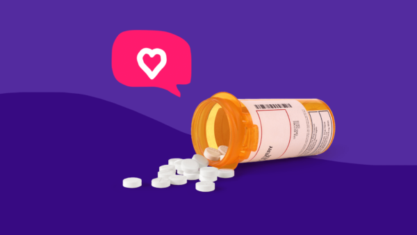 Common penicillin drugs with a heart over them