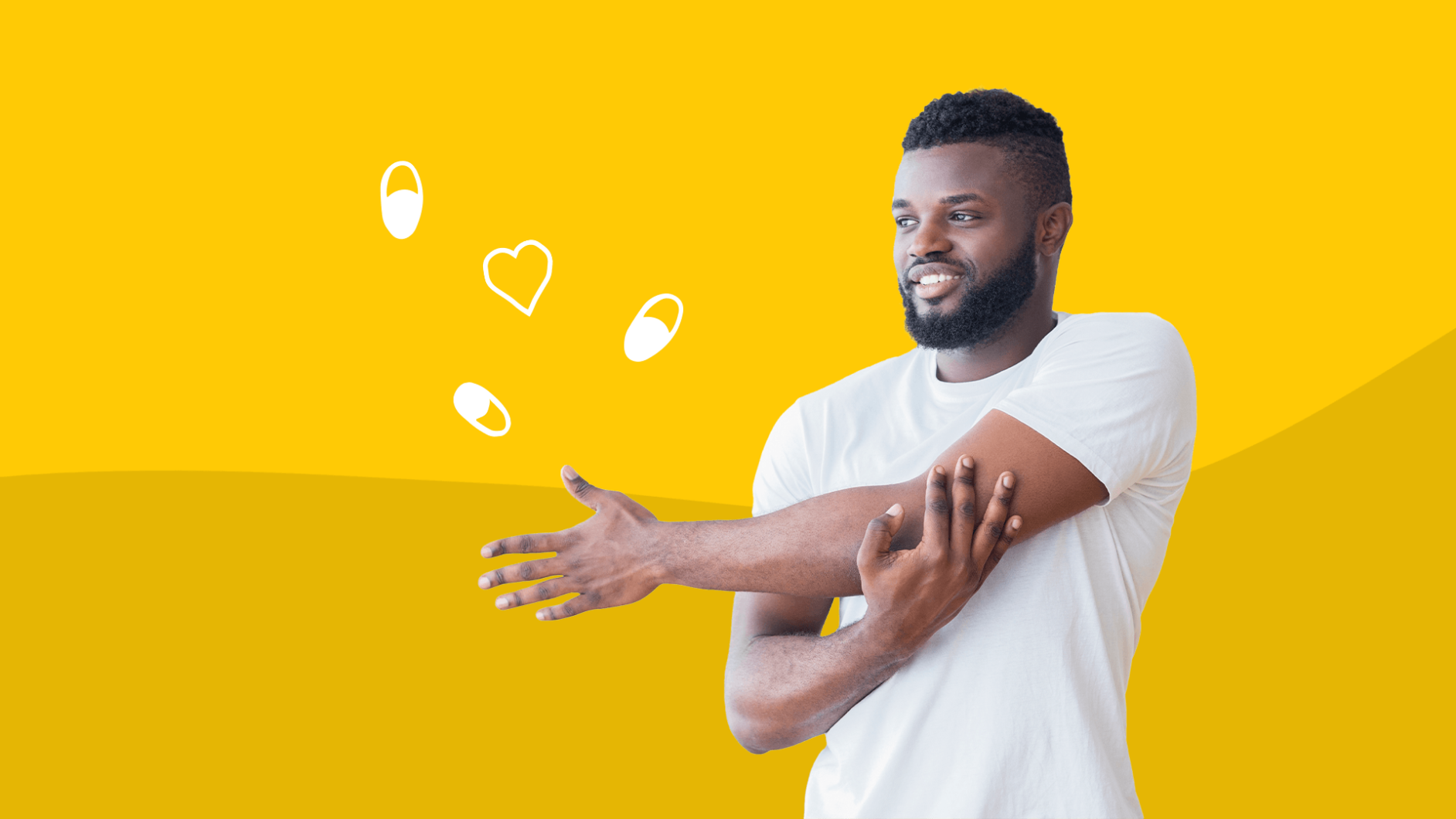 A man stretching represents beta blockers and exercise