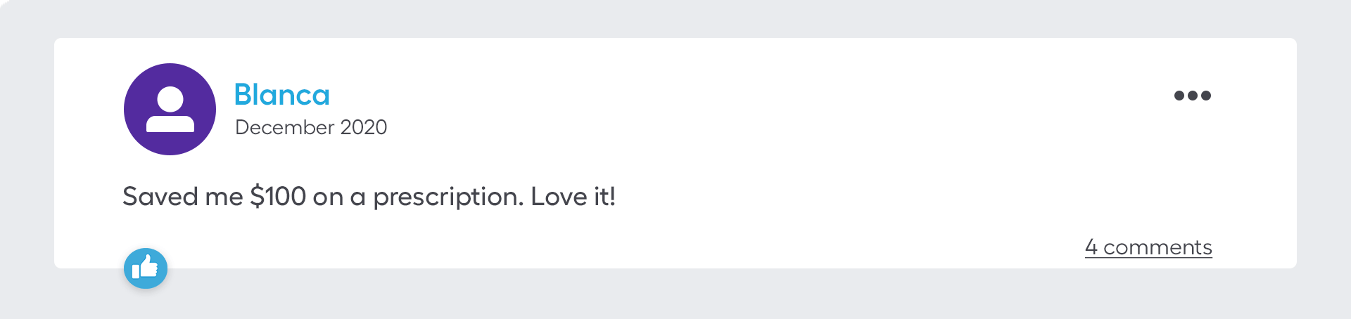 Saved me $100 on a prescription. Love it!