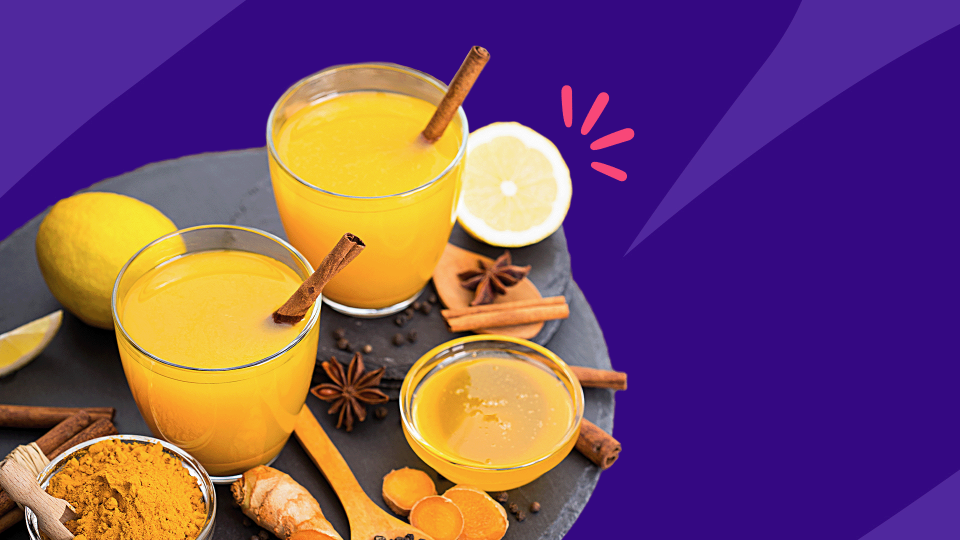 Drinks with turmeric in them represent turmeric benefits