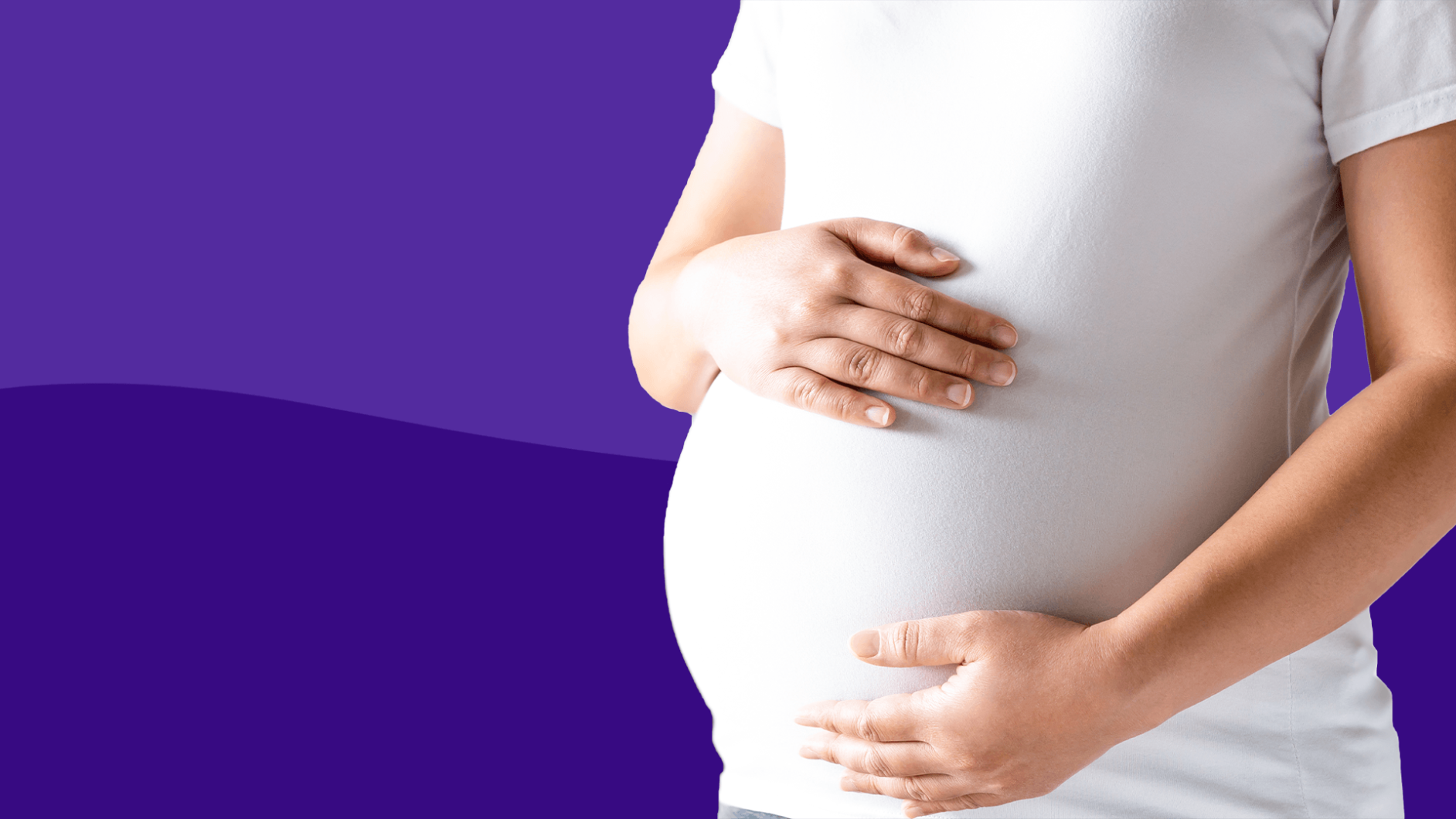 A woman who is pregnant with cervical cancer