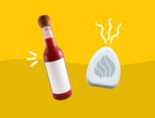 Hot sauce and air freshener represent loss of taste and smell coronavirus