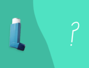 Inhaler with question mark: What's the difference between emphysema vs. COPD?