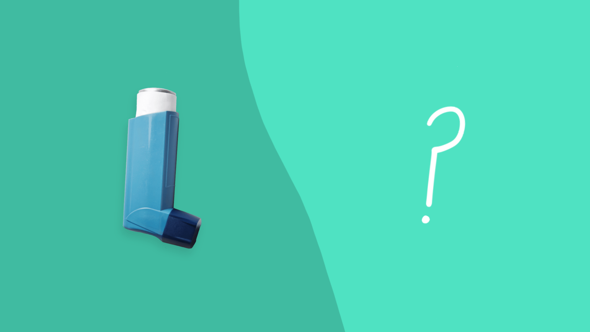 Inhaler with question mark: What's the difference between emphysema vs. COPD?