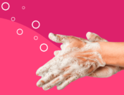 Washing hands represents living with OCD